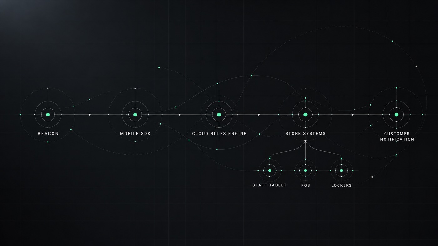 From beacon to store systems